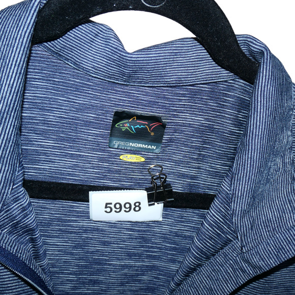 Greg Norman Performance Shirt Men XL Blue Activewear Long Sleeve Golf Wicking - Picture 7 of 7